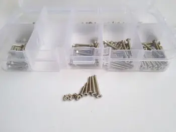 

200PCS Stainless Steel M2 Torx T&TX Socket Countersunk Flat Head Screws Bolts Set