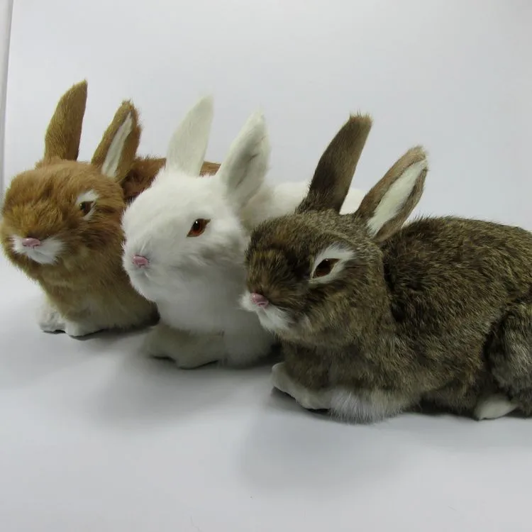 Большой Новый Моделирование Белый Кролик игрушка прекрасный кролик модель подарок 33x16x22 см