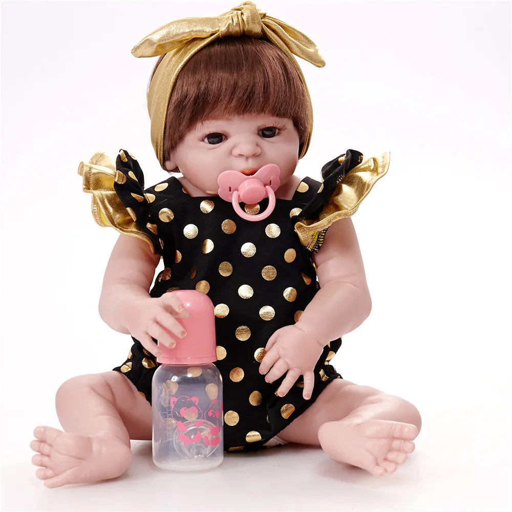 

NEW ARRIVAL 55cm Soft Silicone Reborn Dolls Baby Realistic Doll Reborn 22 Inch Full Vinyl Boneca BeBe Reborn Boy Doll