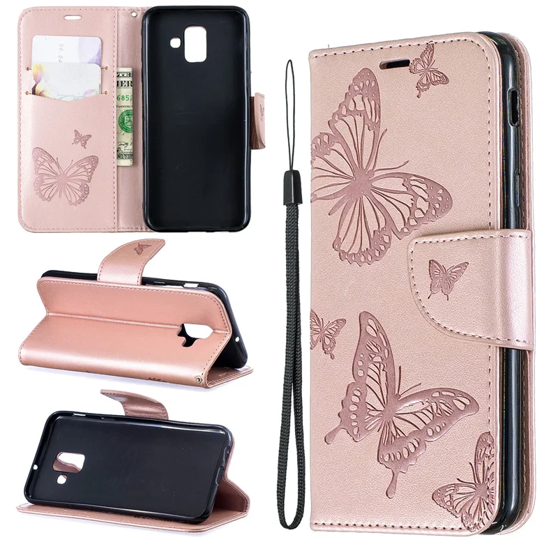 

Leather Flip Case For Samsung A6 Plus 2018 Case Mobile Phone For Samsung A6 A7 2018 A750 Prime Funda Wallet Cover Phone Coque