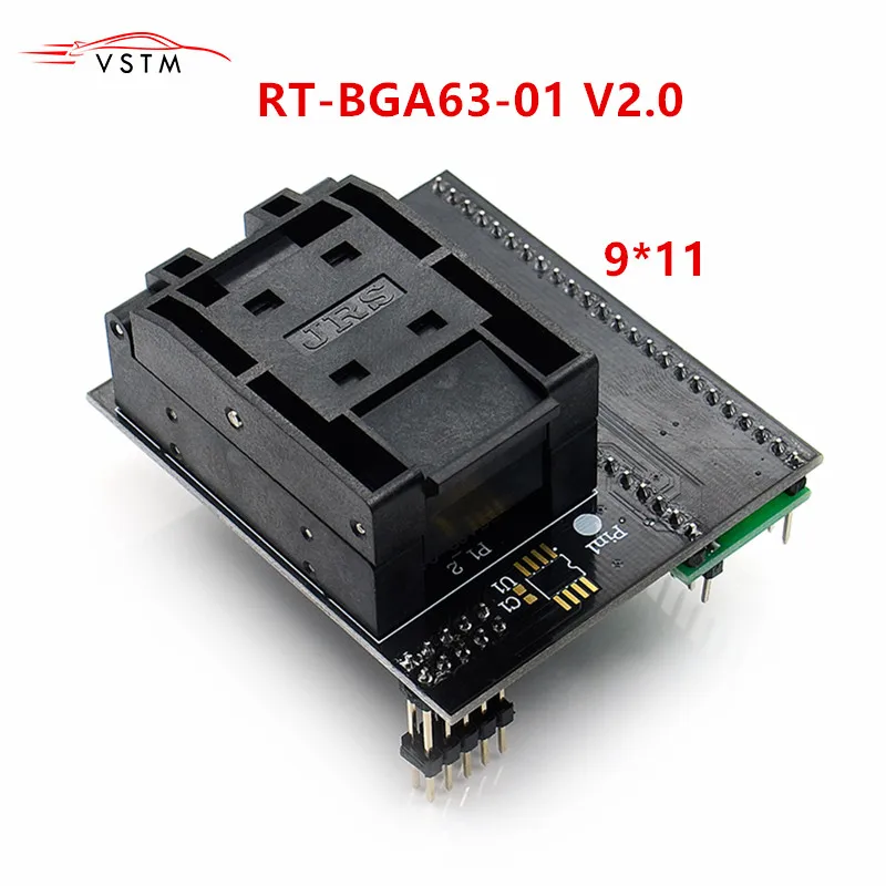 2019 BGA63 адаптер для RT809H V2.0 памяти на носителе EMMC NW267 RT-BGA63-01 адаптер для RT809H программист 9*11 ограничитель рамка
