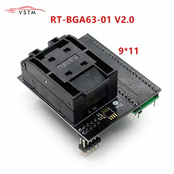 

2019 BGA63 Adapter For RT809H V2.0 EMMC NW267 RT-BGA63-01 Adapter For RT809H Programmer 9*11 Limiter Frame