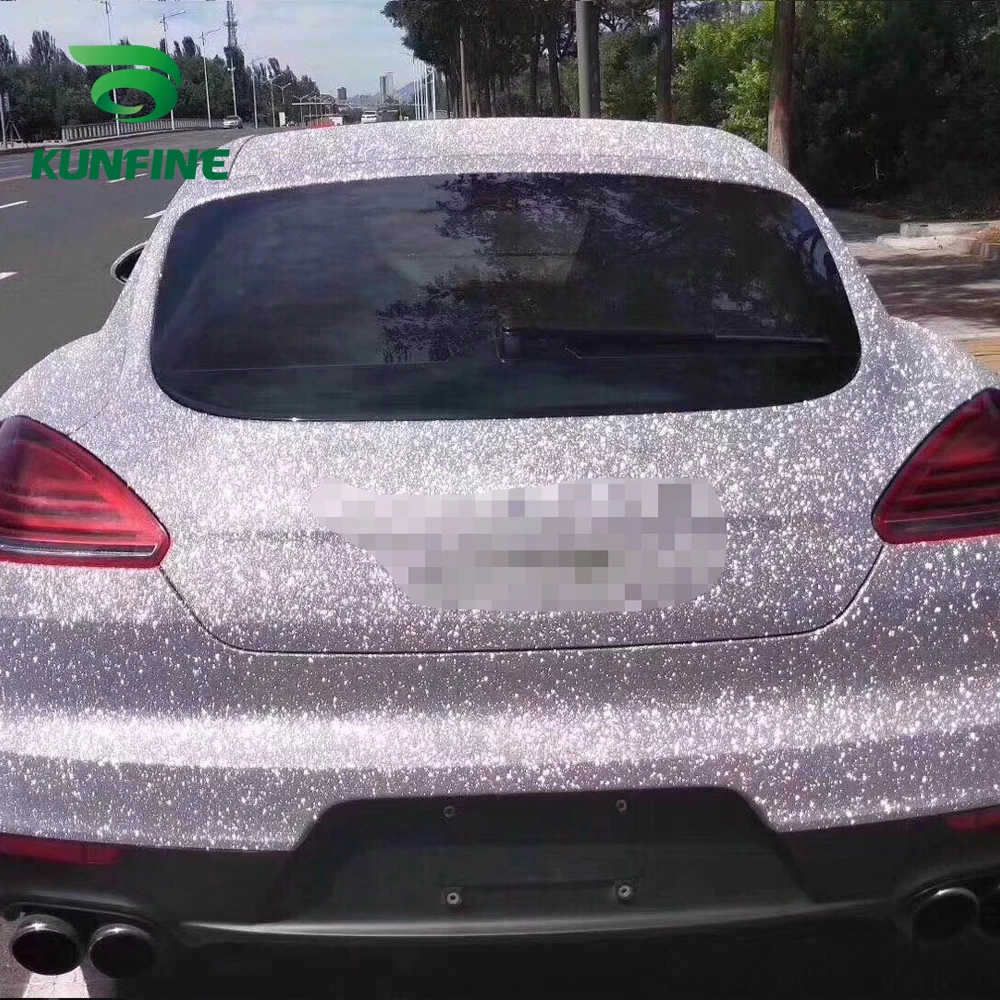 Car Vinyl film Body Sticker Car sticker Rough Flash silver (7)