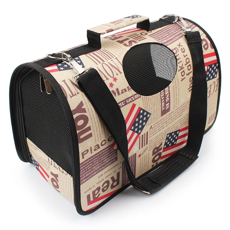 Fashion Canvas Travel 2 in 1 Folding Pet Dog Carriers Breathable