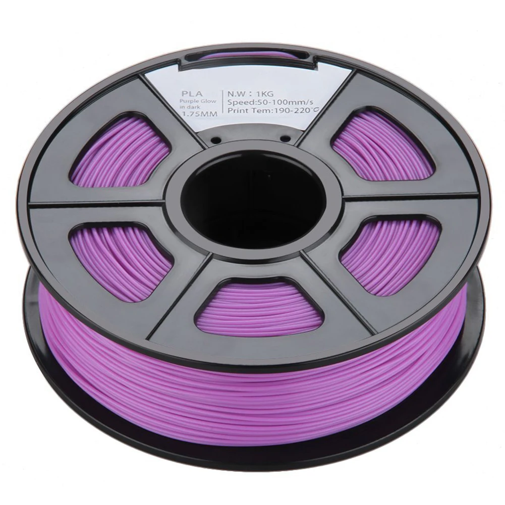 

PPYY NEW -Glow in the Dark Spool of 3D Printer Filament 1Kg/2.2lbs With Tolerances: +/-0.02mm NO Air Bubbles for RepRap MakerB