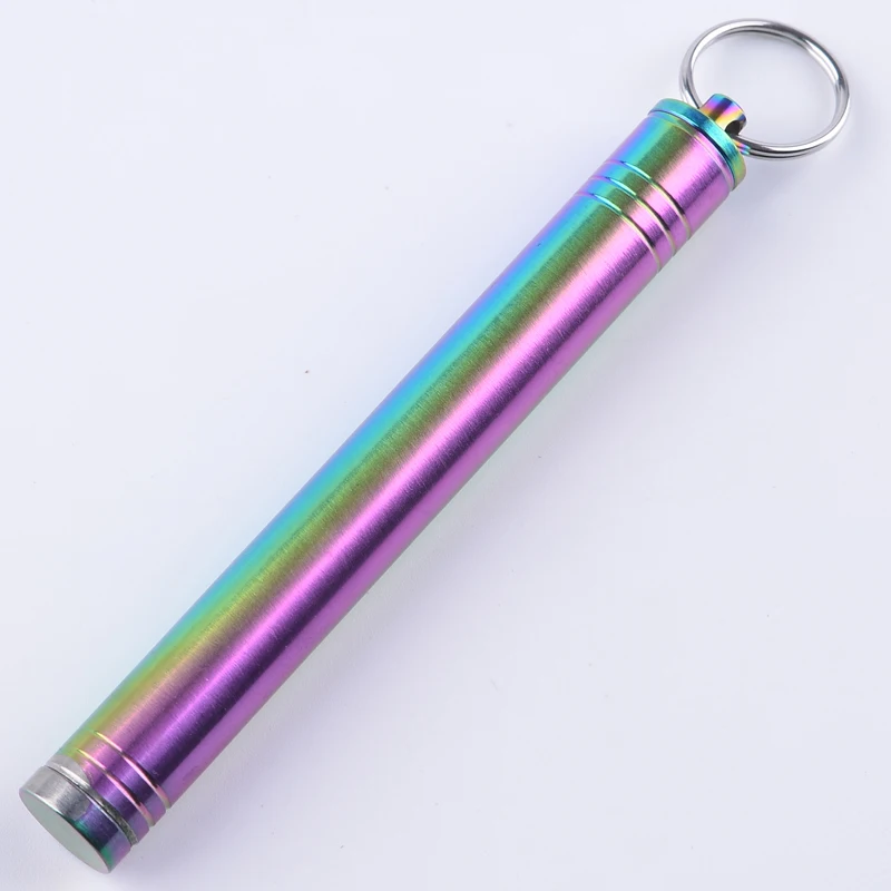 

Titanium Alloy Waterproof Capsule Seal Bottle Toothpick Bottle Tank Outdoor EDC Storage Container