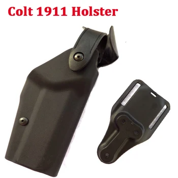 

Colt 1911 Gun Holster tactical paintball airsoft Belt Holsters Right Hand Outdoor Hunting Quick Drop Waist Holster