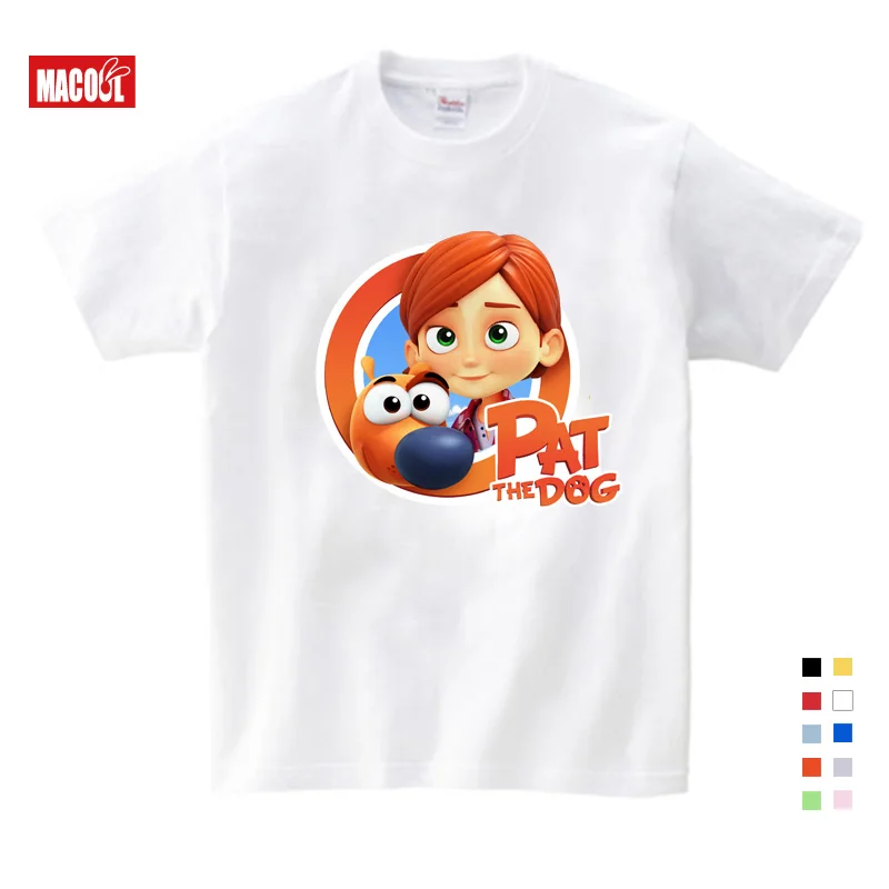 

New Boys Girls T-shirt Summer White Kids Tees Baby Girl Shirts Cartoon Printing Children Short Sleeve T Shirt Tops