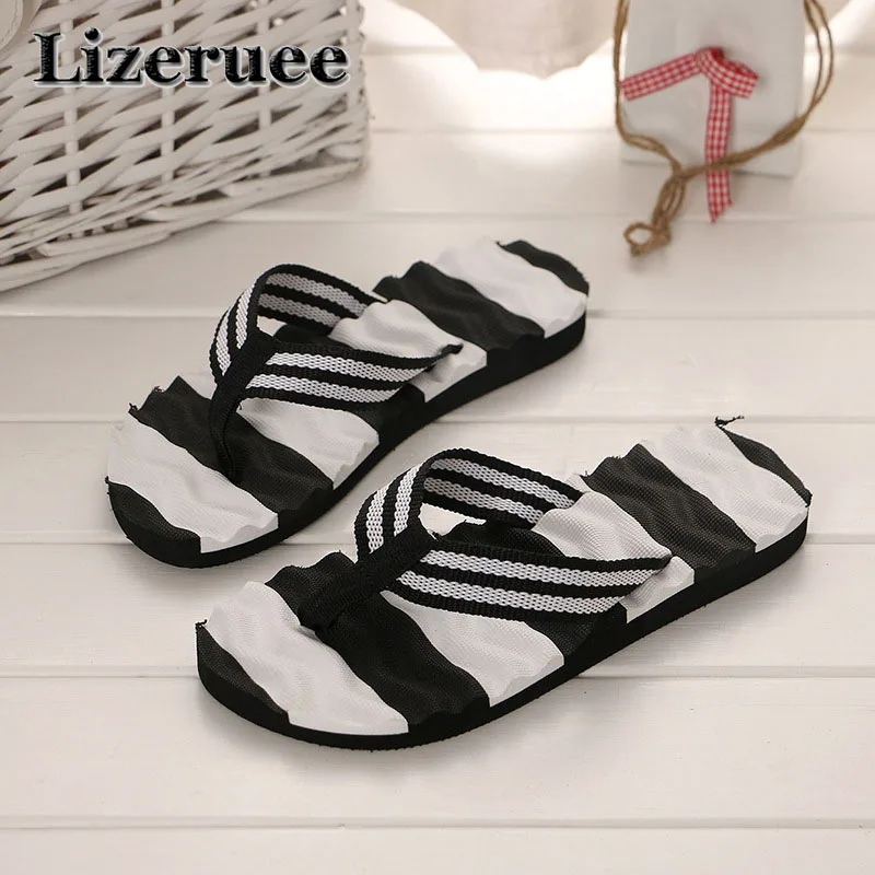 Women Shoes Slippers Fashion Striped Beach Shoes Women Summer Slippers Flip Flops Flat Shoes For Ladies Slides HS049 Women Shoes Slippers Fashion Striped Beach Shoes Women Summer Slippers Flip Flops Flat Shoes For Ladies Slides HS049