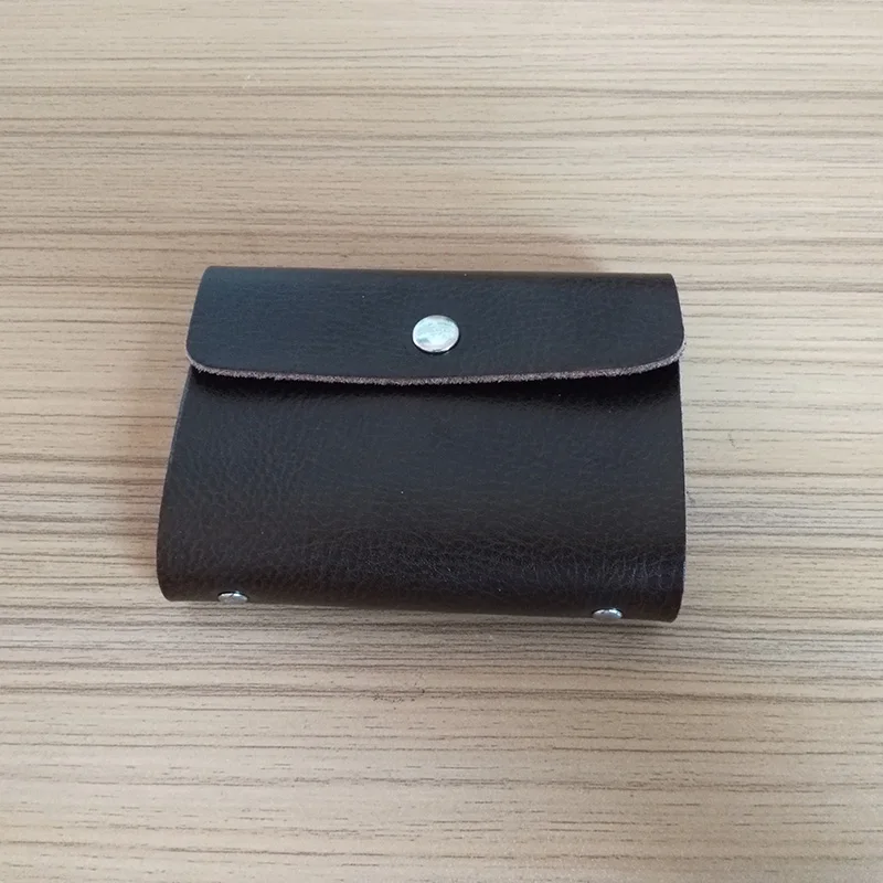 Genuine Leather Card Holder Men's Business Card Holder Women Card ID Holders For Cards Hasp Cow Leather Cardholder Card Wallet (24)