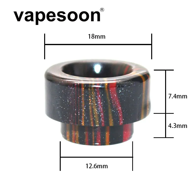 

VapeSoon 810 Drip Tip Resin Mouthpiece for TFV8/TFV8 Big Baby/TFV12 Tank RBA/RDA 1PCS Retail