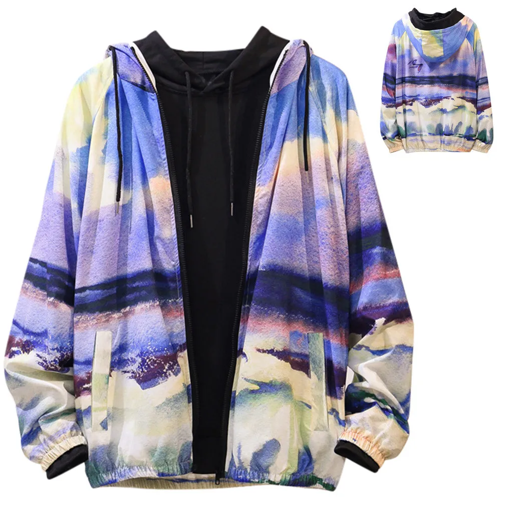 

Hoodies Dropship 2019 Hot Men's Hoodie sales Men's Fashion Printed Long-sleeved Hooded sport Coat Sports Coat Top Blouse M-2XL
