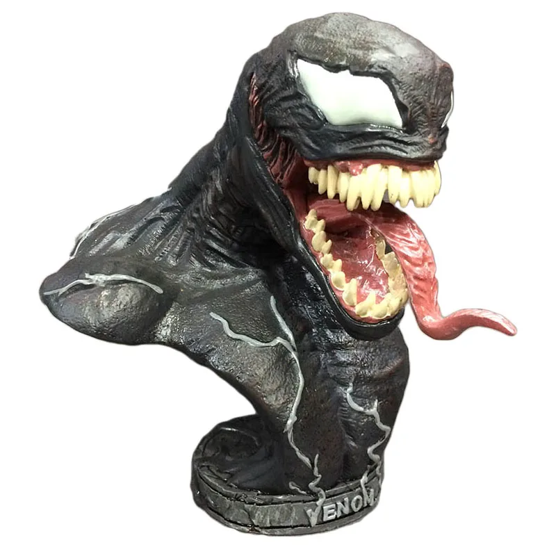 

Anime 1/8th Scale Venom Bust Statue Resin Action Figure Garage Kit Toy 18CM