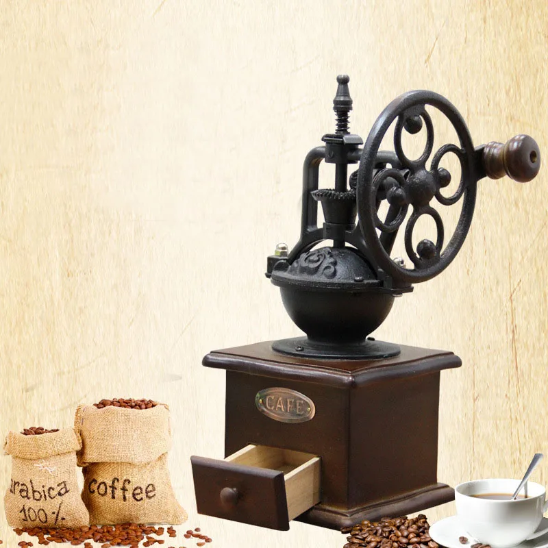  Wooden Manual Coffee Grinder Ceramic Core Cafe Grain Spice Mill Hand Coffee Grinder Coffe Machine K - 32937120715