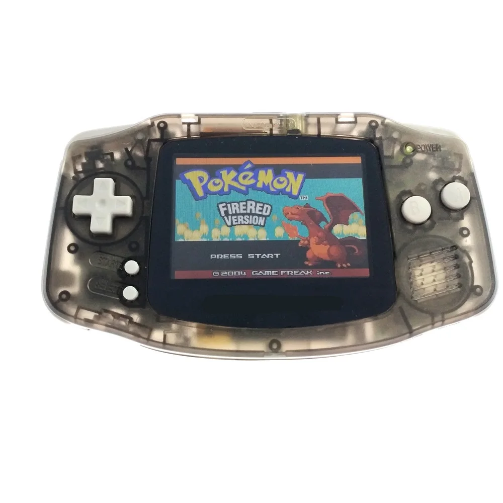 

Professionally refurbished For Game Boy For GBA Console With AGS-101 Backlight Backlit Screen- Transparent Clear Black Console