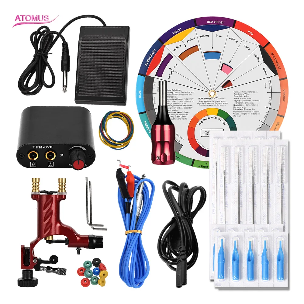 

Professionnelle Tatoo Set Tatuajes Tools Kit Maquina Tatuagem Set Tatoo Maquina Tatuagem Pen Professional For Beginners Tools