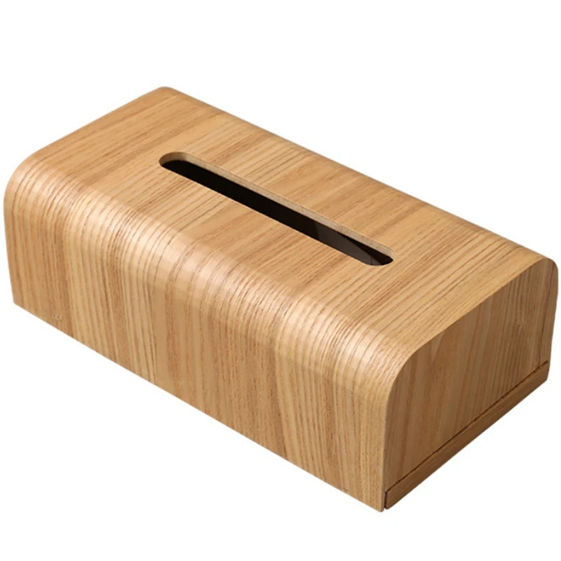 

Japanese-Style Wooden Tissue Box Household Paper Table Creative Desktop Storage Box Simple Fashion Living Room Tissue Box