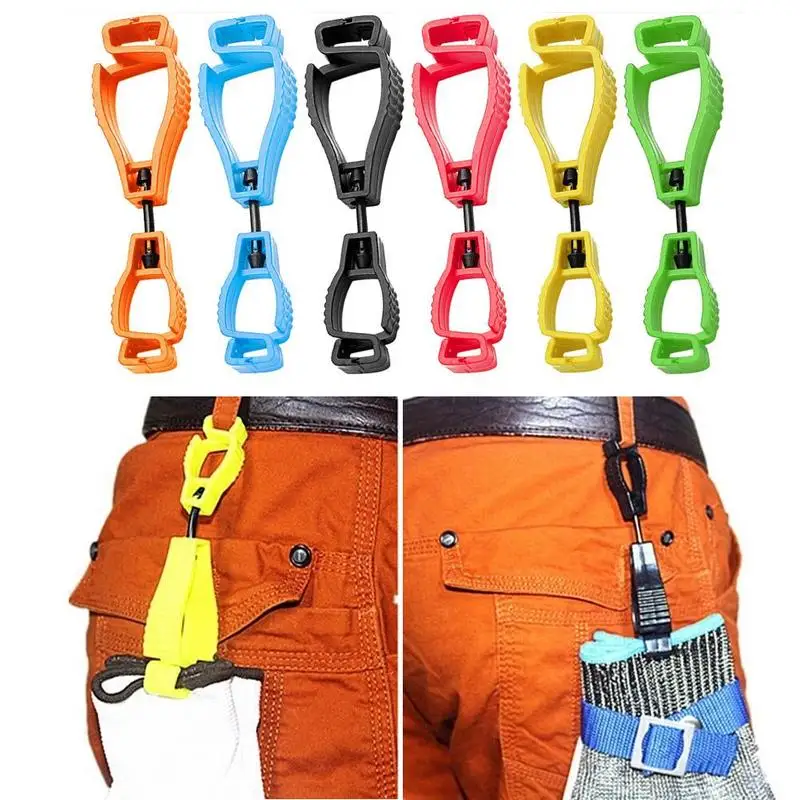 

Glove Clip Holder Hook Hanger Guard Labor Work Clamp Grabber Catcher Safety Work Stylish Useful Glove Ergonomic Grabber Clips