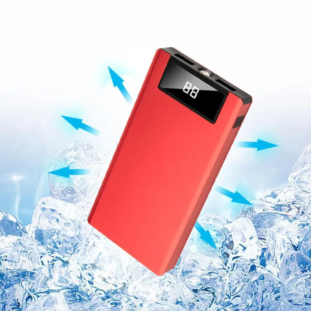 

20000mah Power Bank External Battery PoverBank 2 USB LED Powerbank Portable Mobile phone Charger for Xiaomi MI iphone X