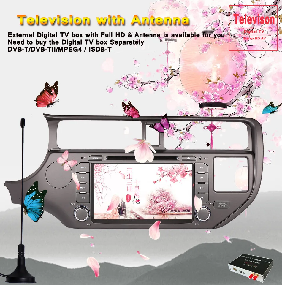 Cheap 2 Din 7 Inch Car DVD Player Android 9.0 For Kia rio K3  2012 2013 2014 With 4GB RAM GPS Navigation Radio WIFI USB RDS Octa Core 9