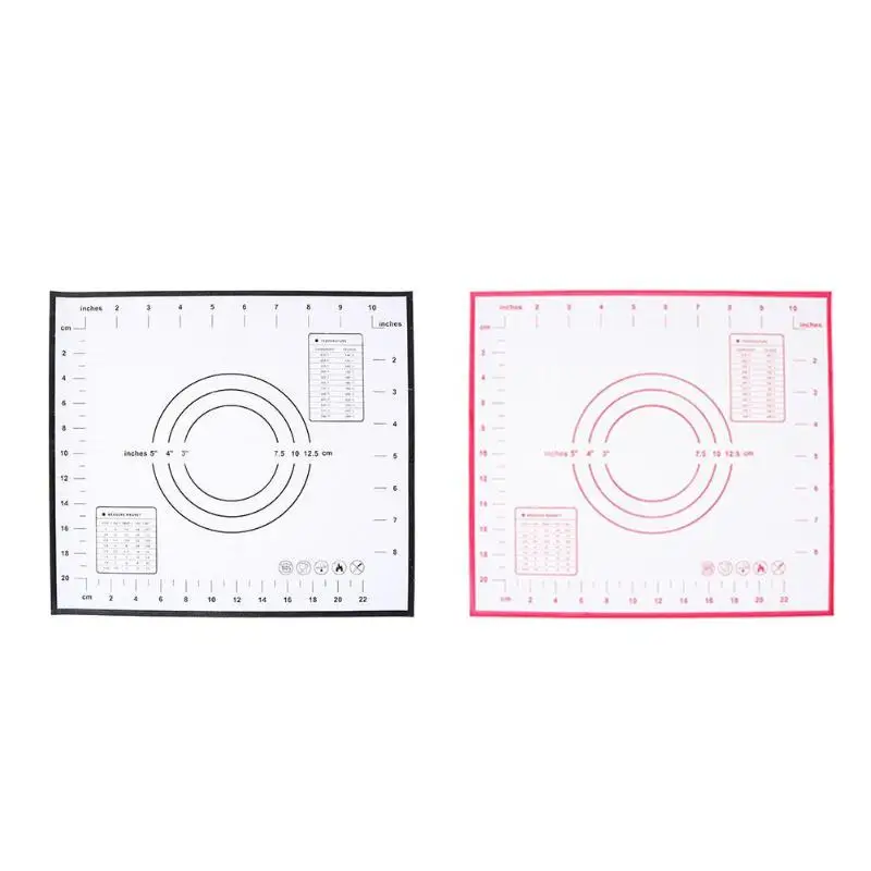

Non Stick Silicone Pad Cooking Tools Baking Mat Kneading Bakeware Dough Mat Baking Cake Tool 29 x 26cm/11.41 x 10.23inch