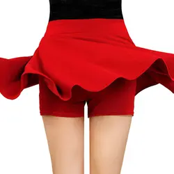 Летняя юбка для Для женщин Сплошной Цвет Стиль Femme Пышная юбка в складку анти-свет Высокая талия женские юбки