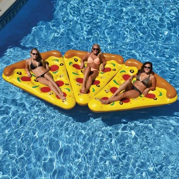 

180*150 Cm Swimming Pool Mat Pizza Row Color Floating Bed Baby Inflatable Floats Mattresses For Swimming Pool Toys Water Pools
