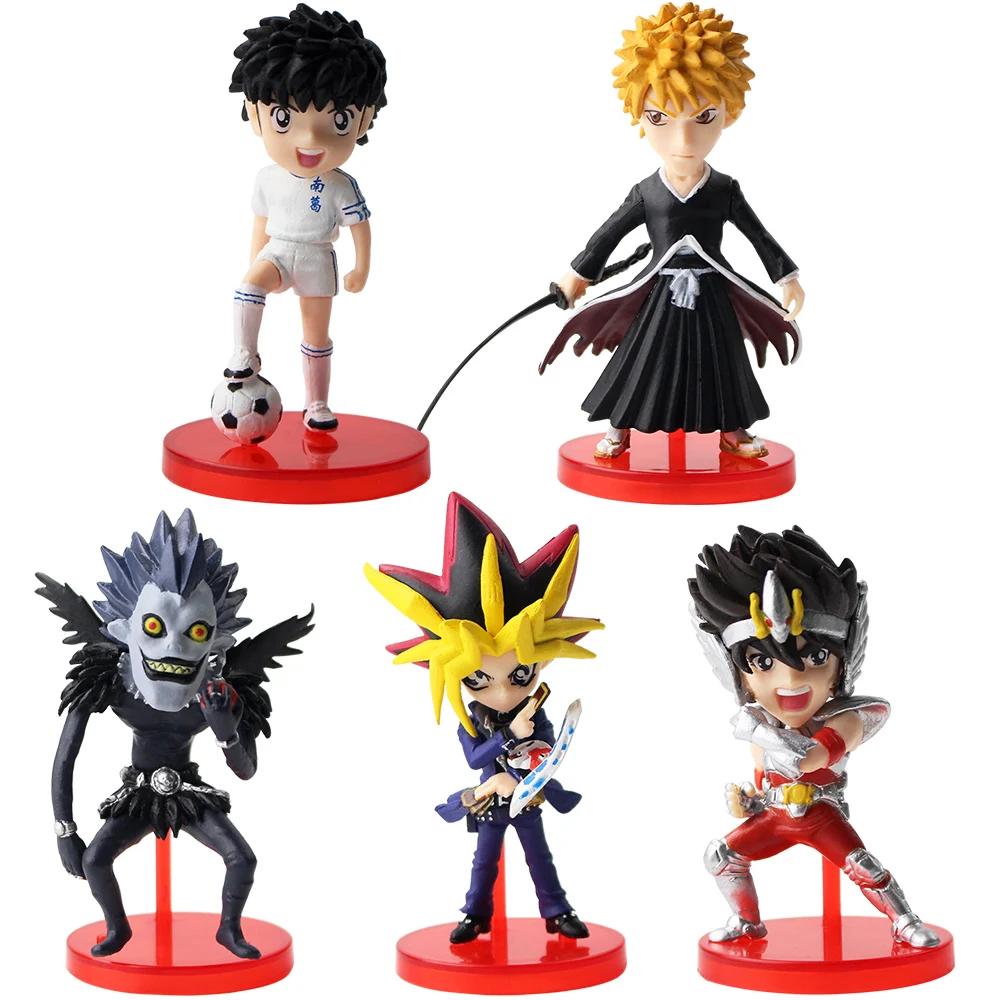 7 см 5 шт./компл. BLEACH Kurosaki Ichigo merte Ryuk Saint Seiya Captain Tsubasa юги Муто фигурки из ПВХ