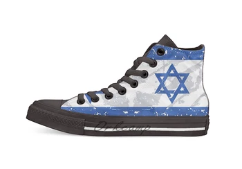 

Israel Grunge Vintage Flag Novelty Design Casual Canvas Shoes Custom shoes Drop Shipping