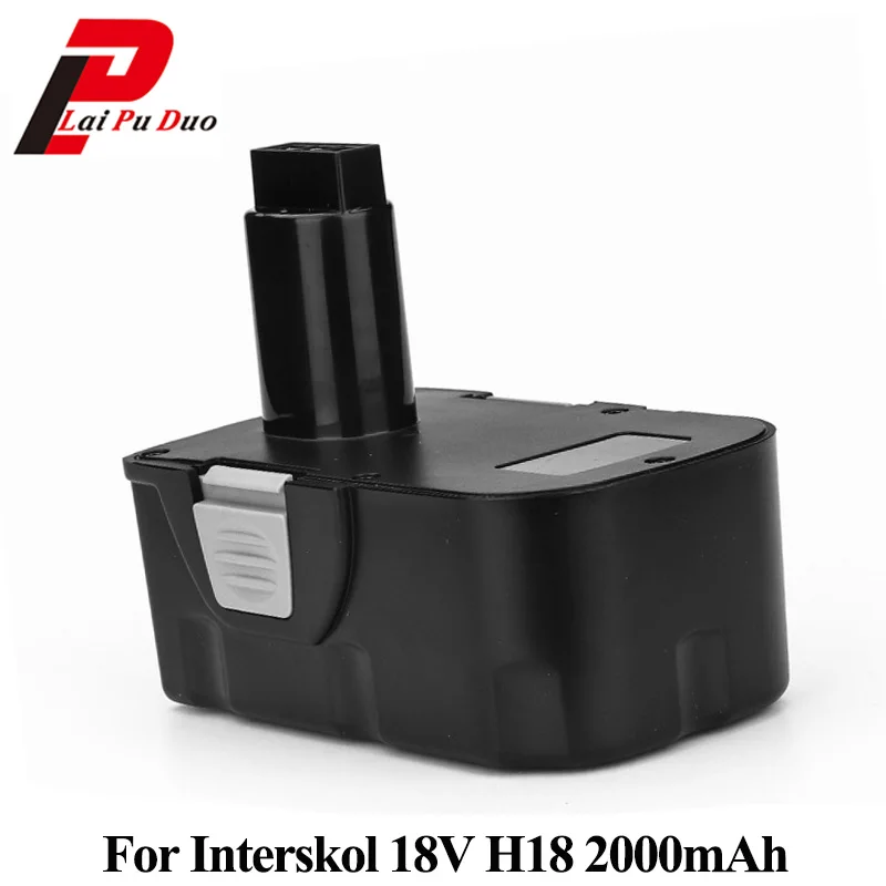 For Interskol H18 18V 2000mAh Ni-CD Power Tool Battery Replacement Cordless Drill Battery