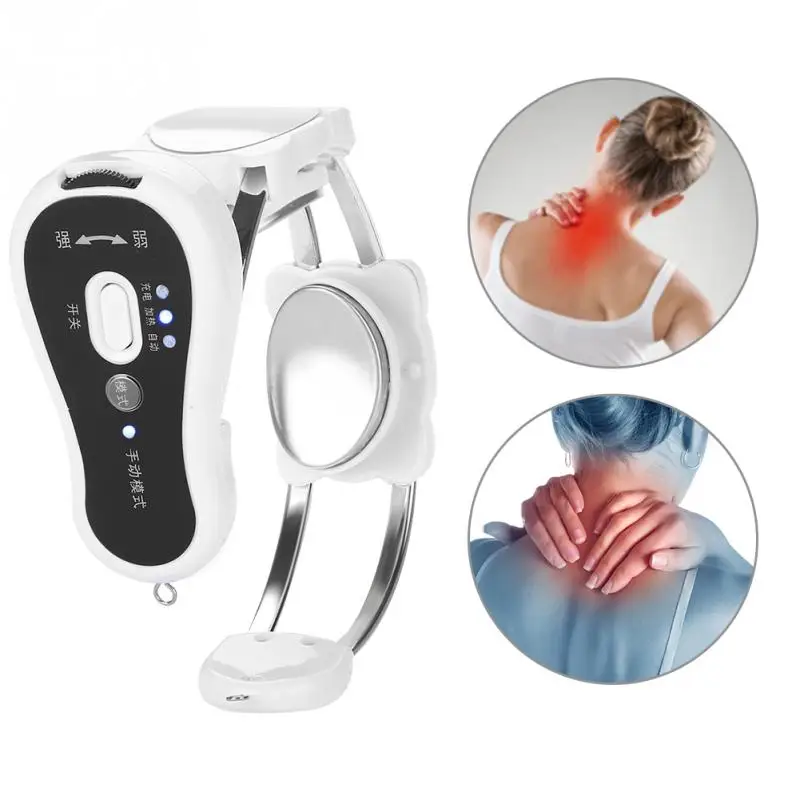 Wireless Heating Neck Shoulder Massager Magnetic Acupuncture Therapy Relax Cervical Treatment Muscle Stimulator USB Charging Wireless Heating Neck Shoulder Massager Magnetic Acupuncture Therapy Relax Cervical Treatment Muscle Stimulator USB Charging