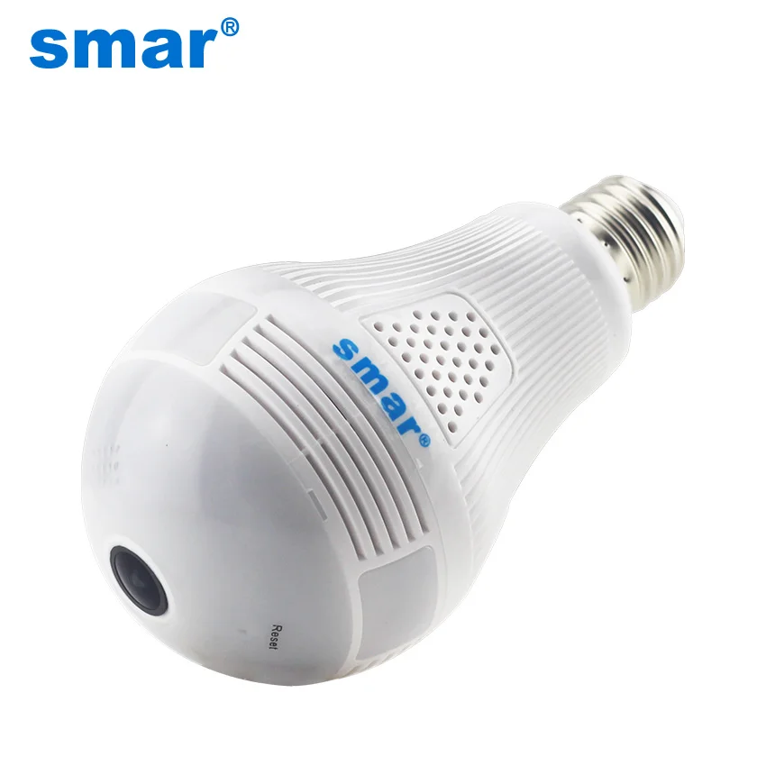 Smar 3MP 2MP 1.3MP Беспроводная ip камера лампа 1 44 мм Рыбий глаз объектив 360 градусов