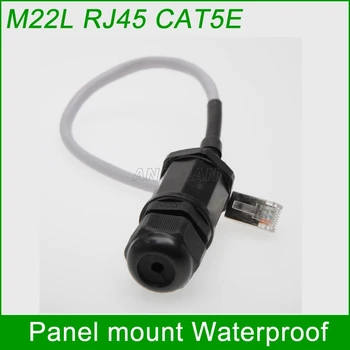 

M22 Ethernet LAN RJ45 Waterproof plug 25cm cable IP67 Protection outdoor AP box wireless bridge Interface CAT5E CAT6E 1 unit