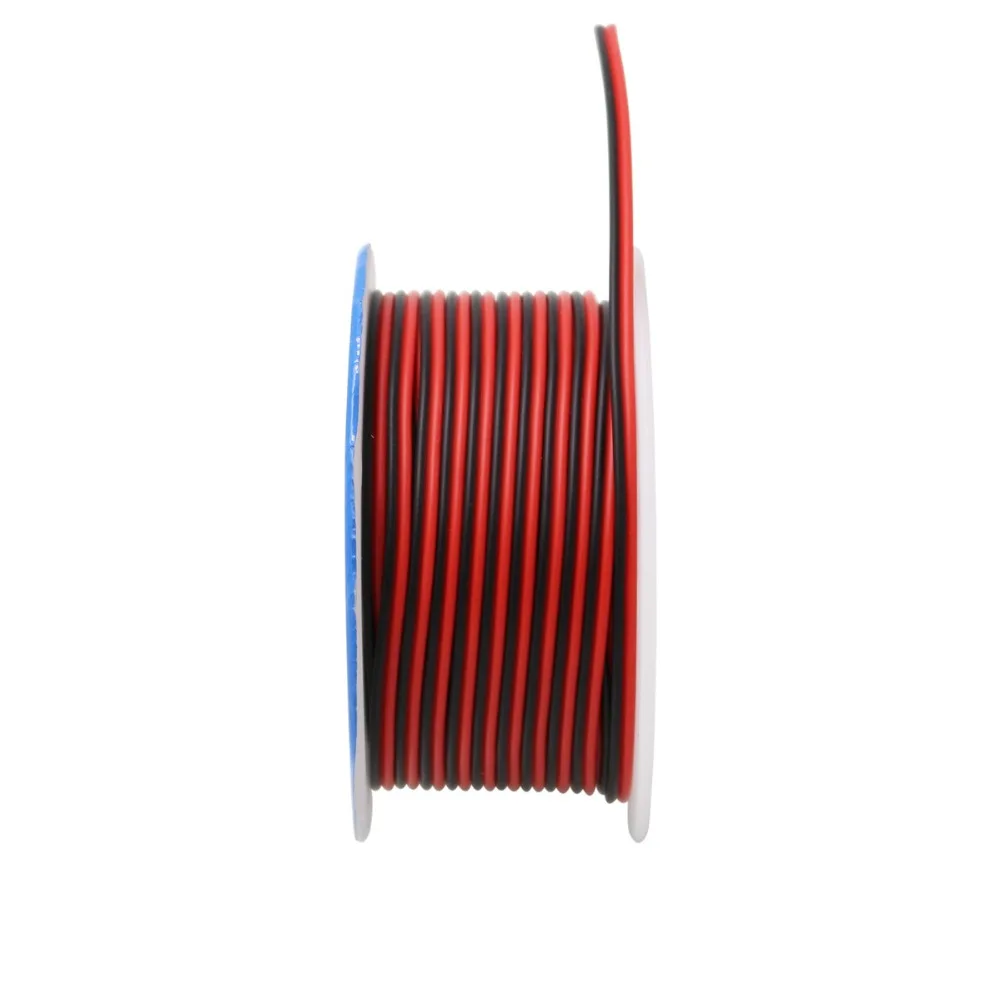 CBAZY 22AWG 2 контактный жесткий провод красный и черный 22ga кабель удлинитель
