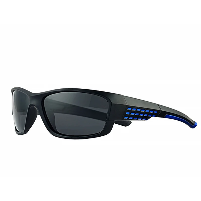 Мужские поляризованные солнцезащитные очки, дорожные солнцезащитные очки, мужские модные очки для вождения, уличные очки для верховой езды#8 - Цвет: Black Blue