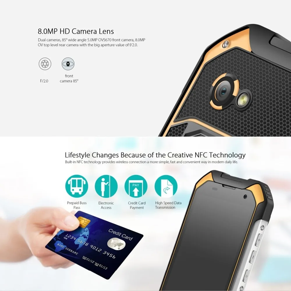Blackview BV6000S 16 ГБ Android 6.0 MTK6735 Quad core 1.3 ГГц 2 RAM 4.7 дюймов IPS Экран 4 Г LTE 4200 мАч|android 6.0|4g lte4.7