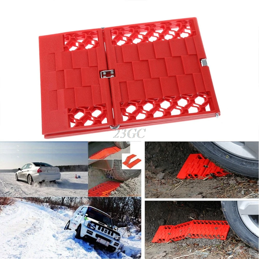 

Escaper Traction Mats Tires Grip Tracks Car Safety Snow Mud Sand Rescue 2PCS/SET J17