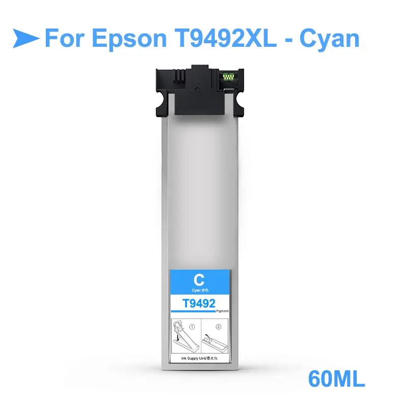T9491 XL Φ пигментная чернильная сумка с чипом для Epson принтер (Asia Area) T9491XL|Наборы