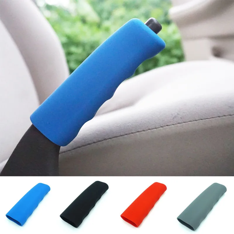

Car Handbrake Covers Sleeve Silicone Gel Cover Anti-slip Parking Hand Brake Grips Sleeve Universal Decoration Auto Accessories