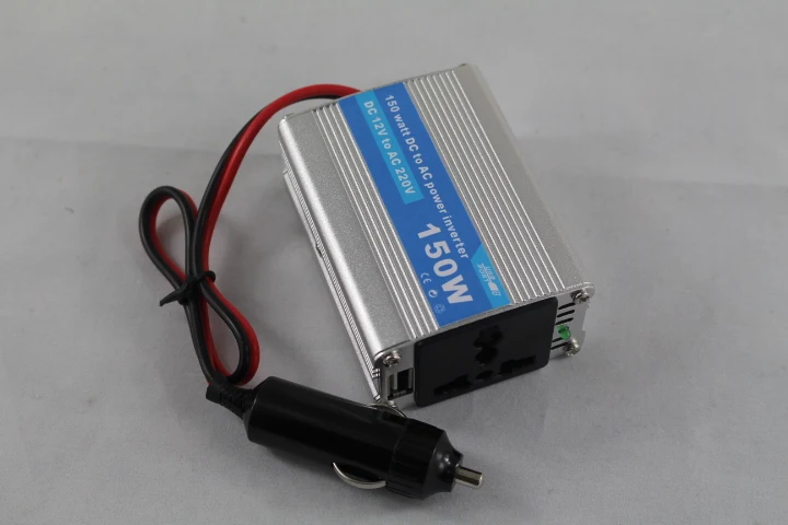 CE RoHS DC 12V 24V to AC 220V 240V 110V 120V Автомобильный Инвертор 150W модифицированный синусоидальный выход с USB 5V