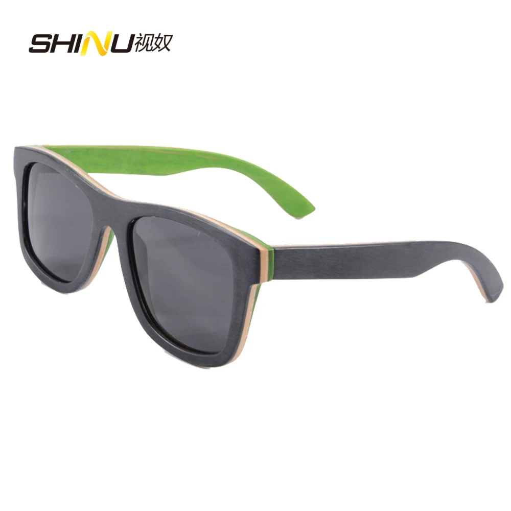 

Luxury Skateboard Wood Sunglasses Women Men Sunglasses Polarized Sun Glasses Brand Designer Sunglass Vintage Retro Oculos 68003