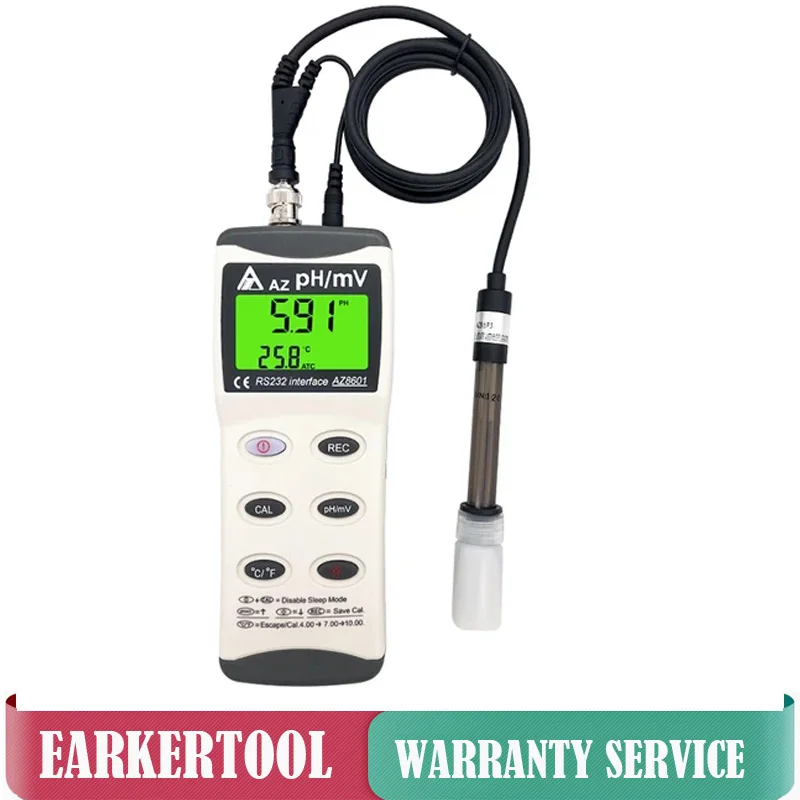 

AZ8601 Handheld PH/ORP Meter Waterproof High Precision PH Monitor AZ-8601 Water Quality Tester