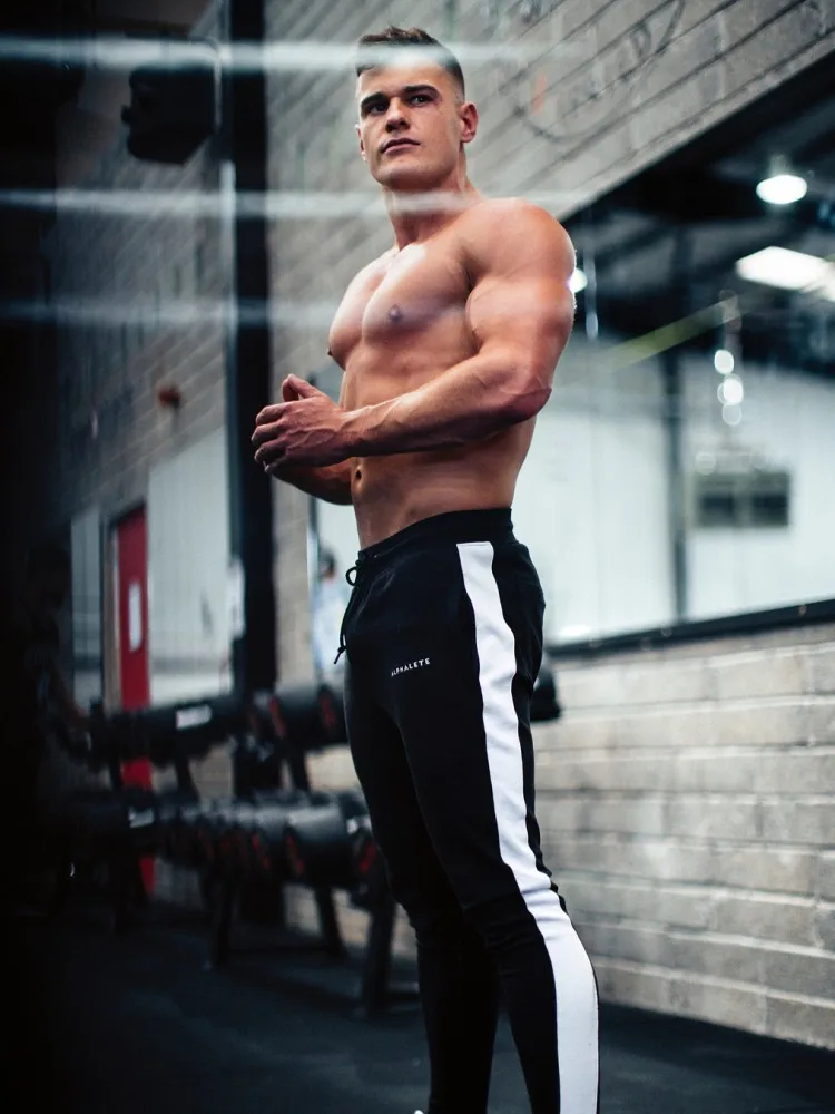 

2019 Cotton Men Pants Sweatpants Sportswear Casual Elastic Mens Fitness Workout Pants Skinny Trousers Jogger Pants
