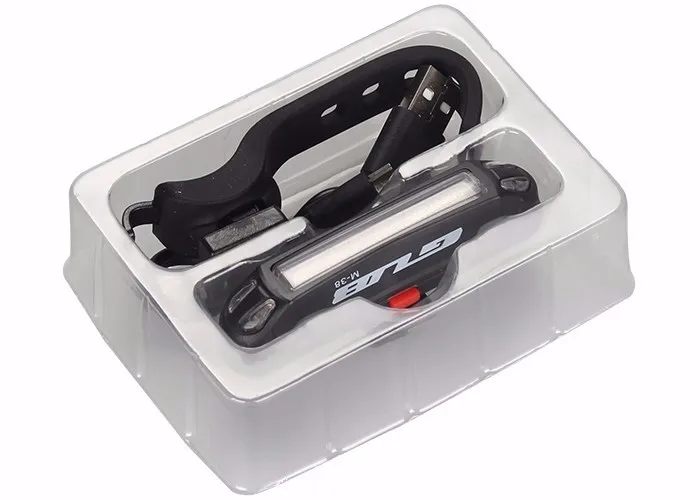 Top GUB High-Light Bike Lights Ultra-light Safety Warning LED USB Rechargeable Front Rear Lamp Bicycle Light Tail 3 Colors 10