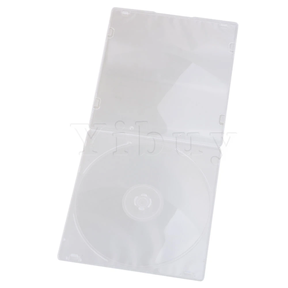 Yibuy 50 шт 12,9x12,6 см прозрачные тонкие Чехлы для хранения дисков CD DVD