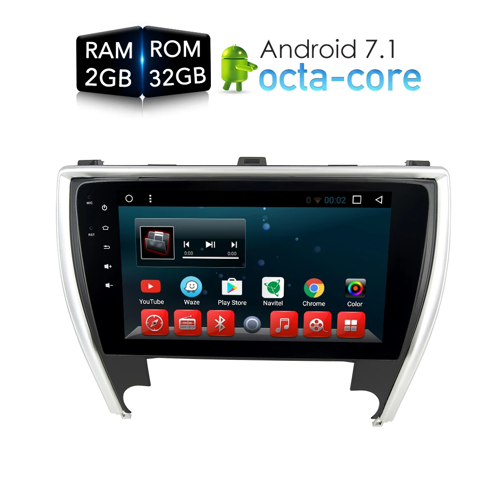 

Jasco 10" Touch Screen for Toyota Camry 2015 Android 6.0 Car GPS Navigation Tracker Bluetooth RDS Radio Stereo Multimeida Player