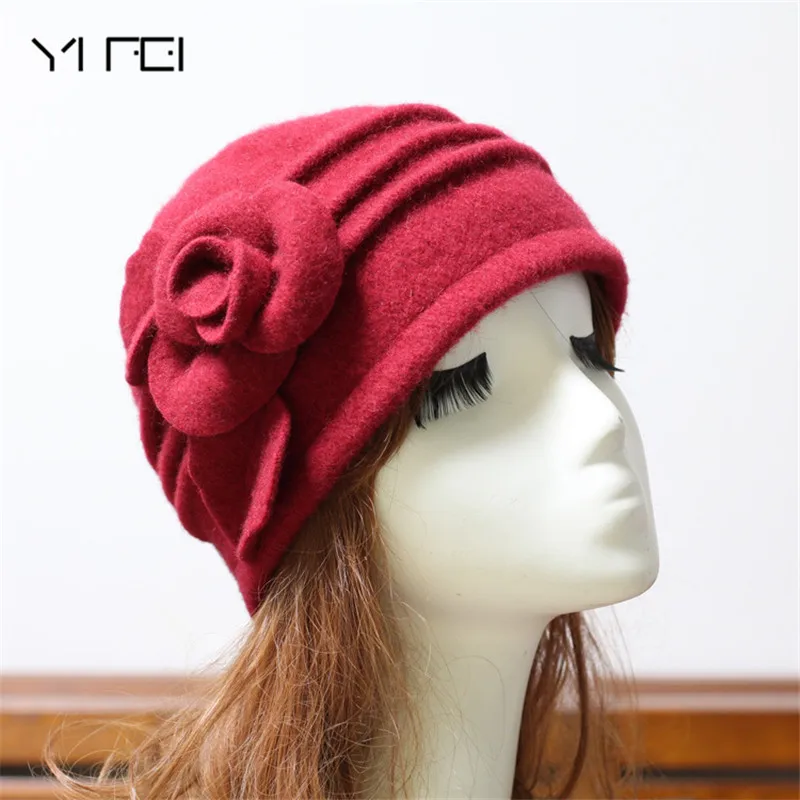 Шапка женская фетровая с цветком|girls fedora|women fedorahat brand |