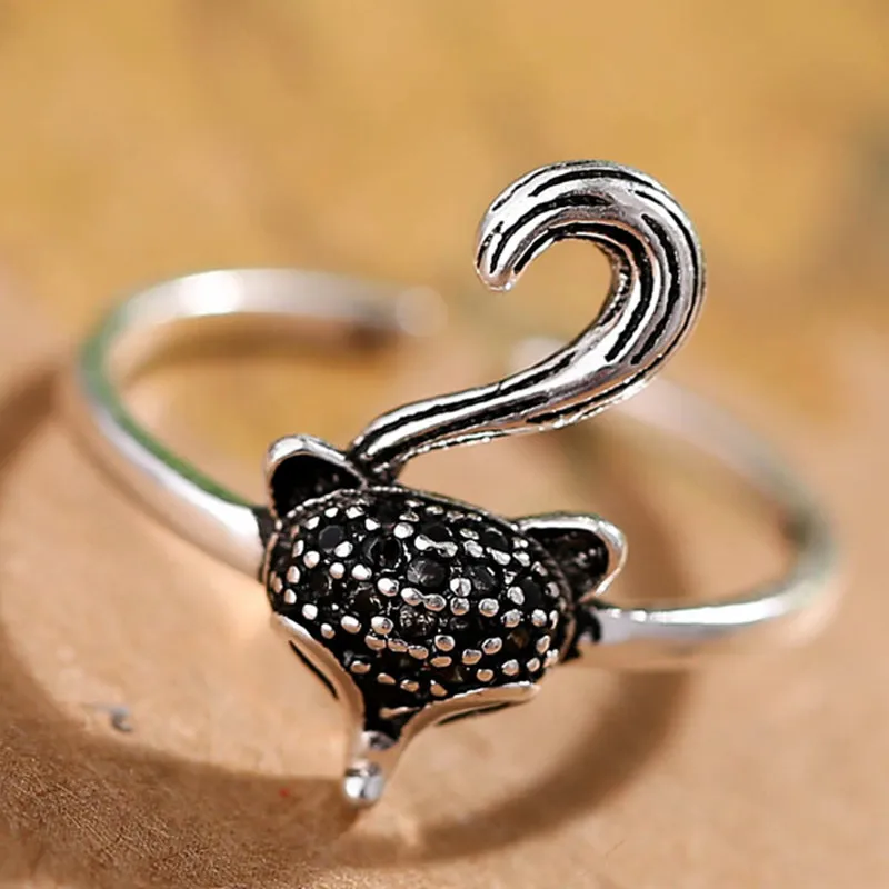 Copper Fox Shape Ring Design Cute Romantic Fashion Jewelry for Women