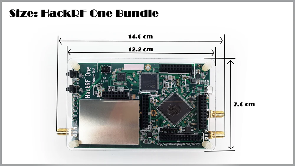 HackRF один с открытым исходным кодом аппаратная SDR макетная плата 1 МГц-6 ГГц демонстрационная плата и аксессуары