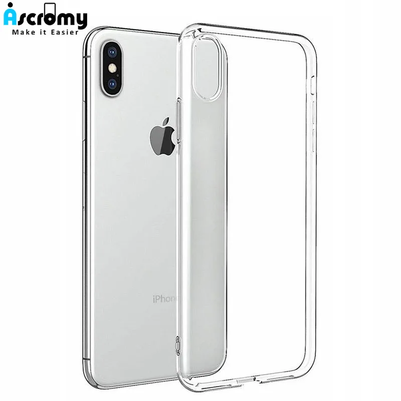 Ascromy 10 шт. мягкий прозрачный силиконовый чехол из ТПУ для iPhone XS Max XR X 8 7 6 6S Plus 5 5S se